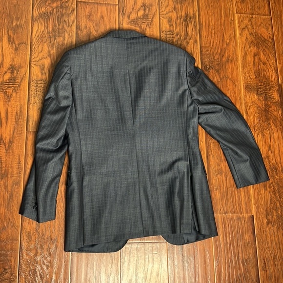 Ermenegildo Zegna Men's charcoal check suit jacket - Picture 2 of 13